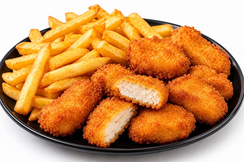 Kipnuggets met of zonder patat