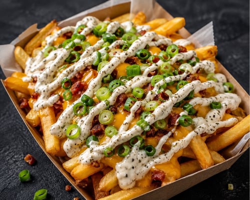 Loaded friet trufel