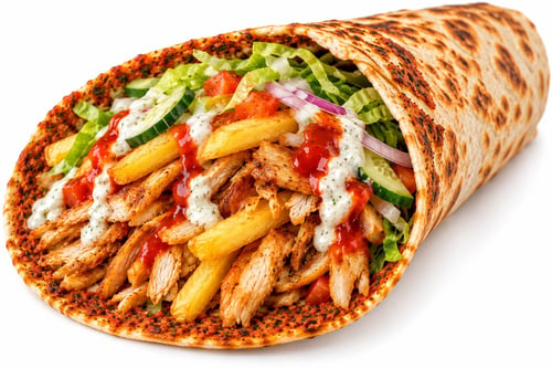 Pizza kabab met patat Los
