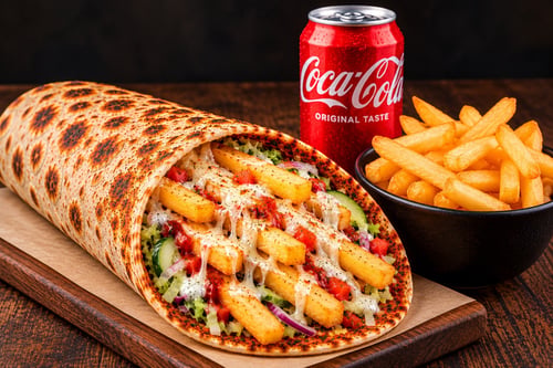 Pizza kaas patat Menu