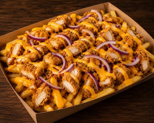 Loaded friet kip