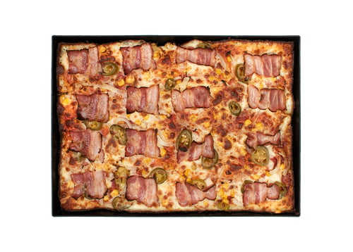 Pizza Hot Bacon L, 32x24cm