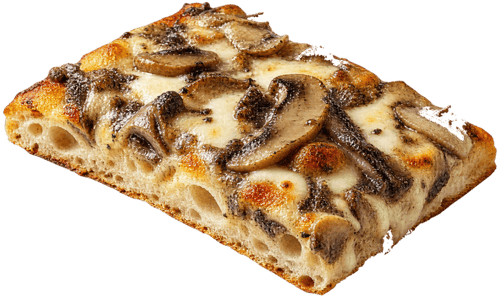 Pizza  Gorgonzola Trüffelsoße Pilze