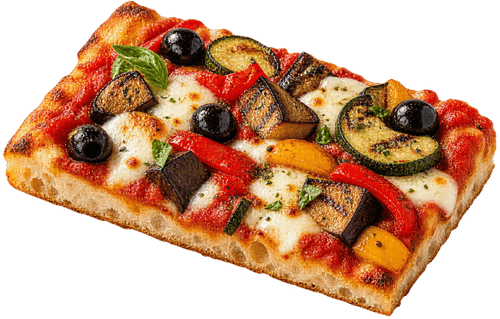 Pizza Gemüse Oliven 