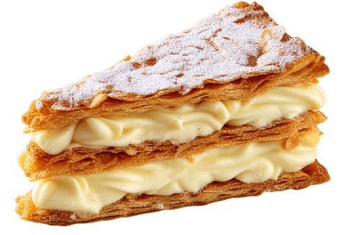 Millefoglie-Torte mit Chantilly-Creme