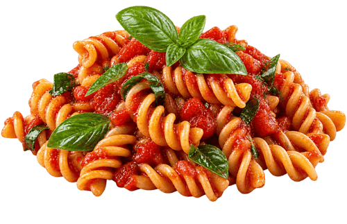 Fusilli mit Tomaten und Basilikum