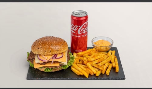 Double Cheeseburger Menü