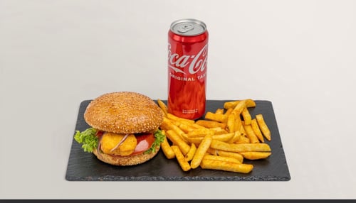 Nugget Burger Menü