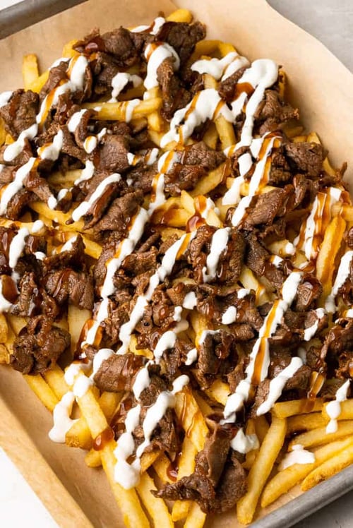 Loaded Fries Rinderpatty
