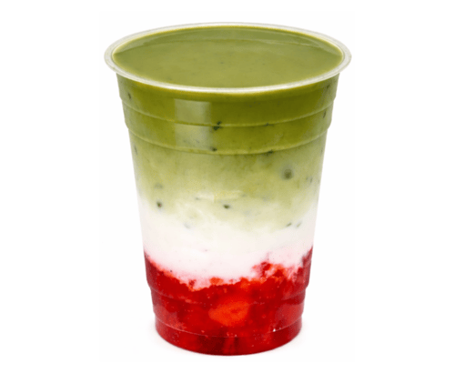 Erdbeer Matcha Latte