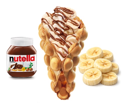Schoko Banane Waffle