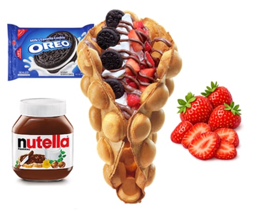 Oreo Bubble Waffle