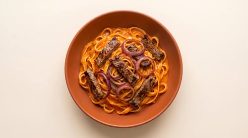 Pasta Steak Deluxe