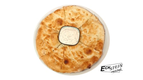 Pizzabrot mit Knoblauchdip