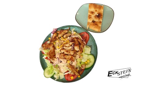 Salat mit Putenbruststreifen