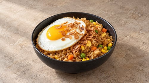 Egg Fried Reis mit Tofu