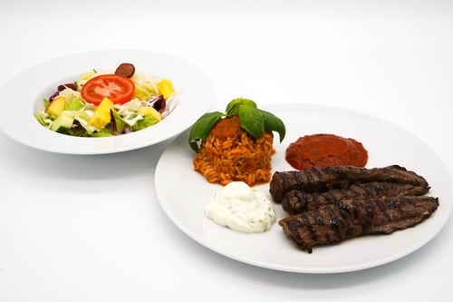 94 Drei Lammfilets vom Grill