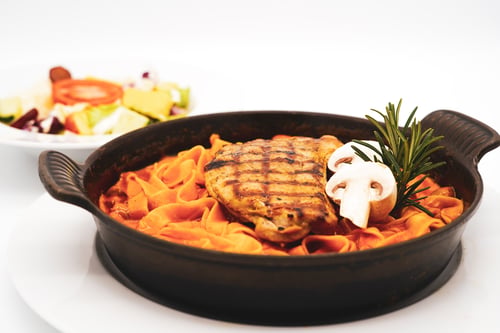 173 Ein Schweinefilet in Metaxa Sauce
