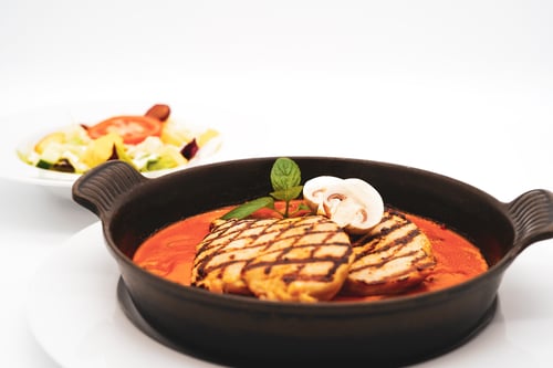 130 Zwei Schweinefilets in Metaxa Sauce