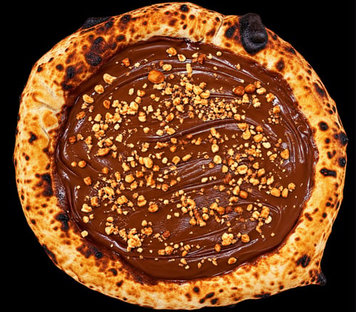 Pizza mit Nutella