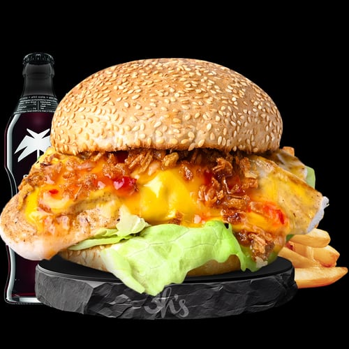 Mittags-Angebot Chickenburger