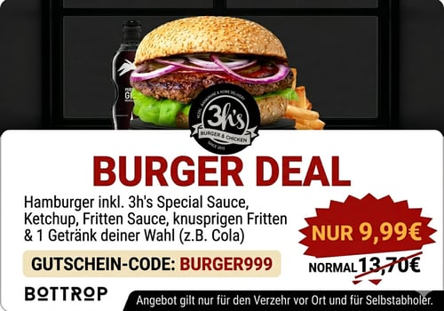 Hamburger Menü 9,99€