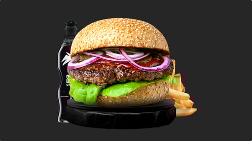 Hamburger als Menü