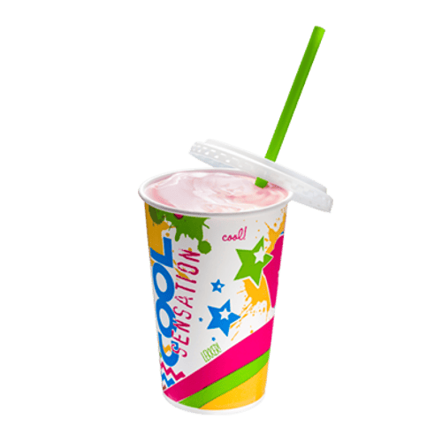 Milkshake Aardbei 400ml in beker
