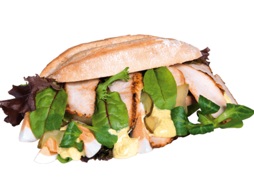 Pittige Surinaamse Kip Ciabatta