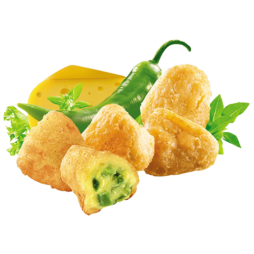 Chili Cheese Nuggets<sup>St,S,B,V</sup> 8 Stück