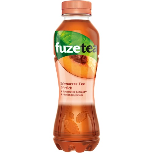 Fuze Tea Pfirsich Schwarzer Tee mit Pfirsich Geschmack 0,4l