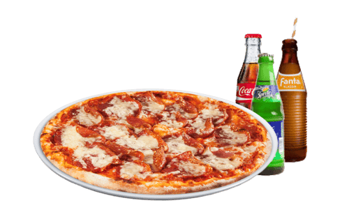 Pizza Chicago Solo + Softdrink<sup>A,K,F</sup>