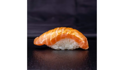 Flamed Salmon Nigiri Flamed Salmon Nigiri