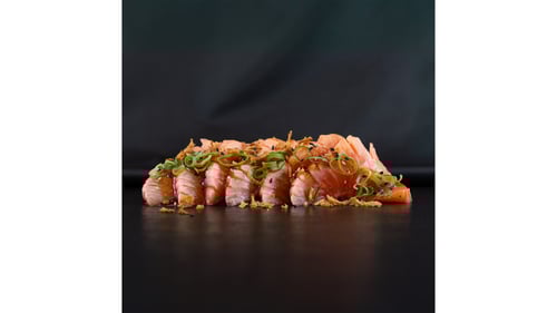 Flamed Salmon Sashimi Flamed Salmon Sashimi