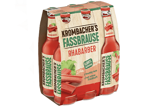 Krombacher Fassbrause Rhabarber 6x0,33l