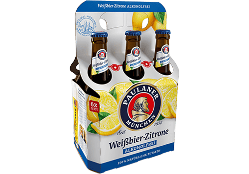Paulaner Weißbier Zitrone 0,0% alkoholfrei 6x0,33l