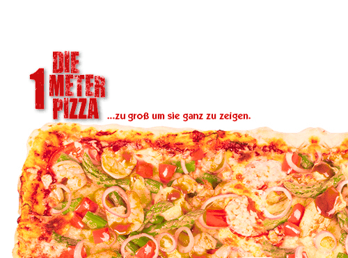 1 Meter Pizza Margherita