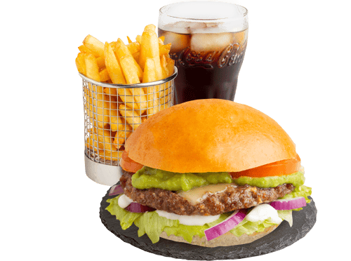 Guacamole Beef Burgermenü 