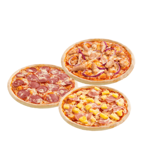 Drei World Pizzen Deiner Wahl