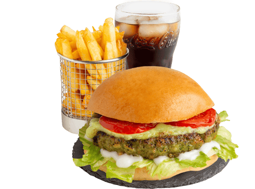 Oat Meal Burgermenü 
