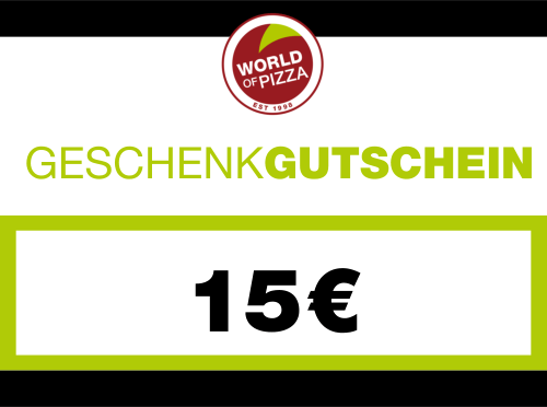 WOP-Geschenkgutschein im Wert von 15 Euro