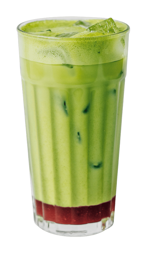 Iced Strawberry Matcha Latte