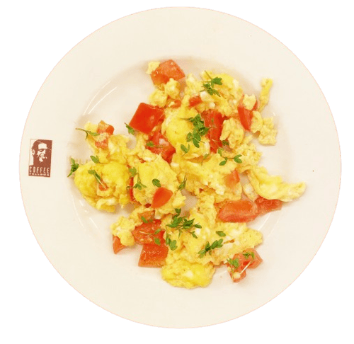 Rührei mit Tomate