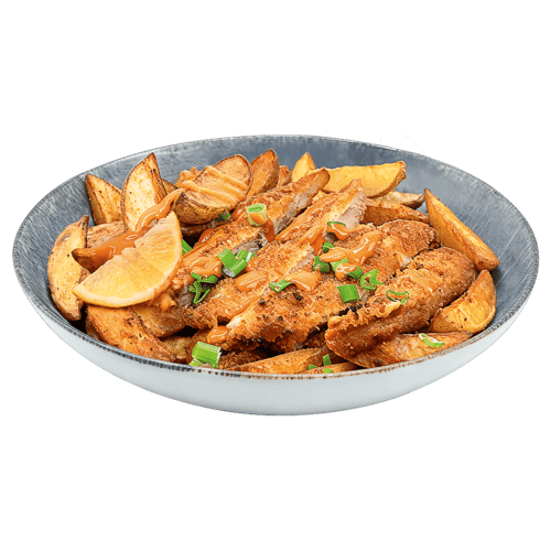 Schnitzel mit Wedges