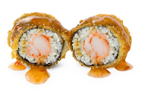 Mini Yoko Roll Ebi mit Sweet Chili Sauce - 8 Stück