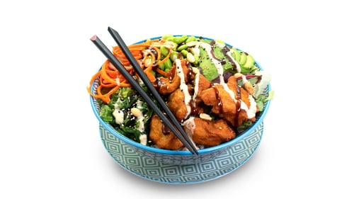 Yoko Poke Bowl Japanese fried Chicken