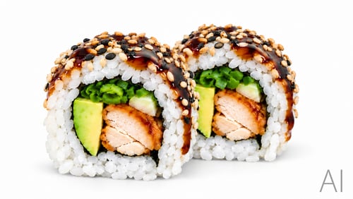 Chicken Teriyaki Roll - 8 Stück