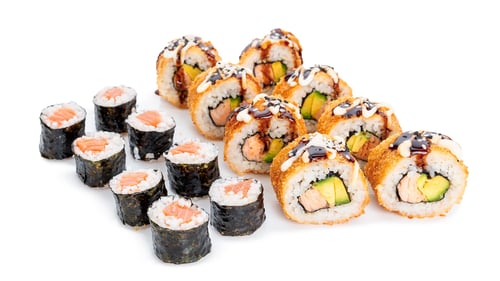 Crunchy Sake Menü - 16 Stück