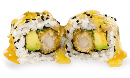 Crispy Ebi Roll mit Spicy Mango Sauce - 8 Stück