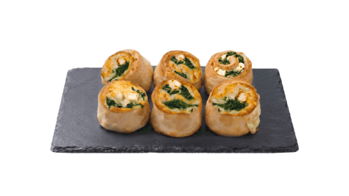 Pizzabrötchen Spinat-Hirtenkäse